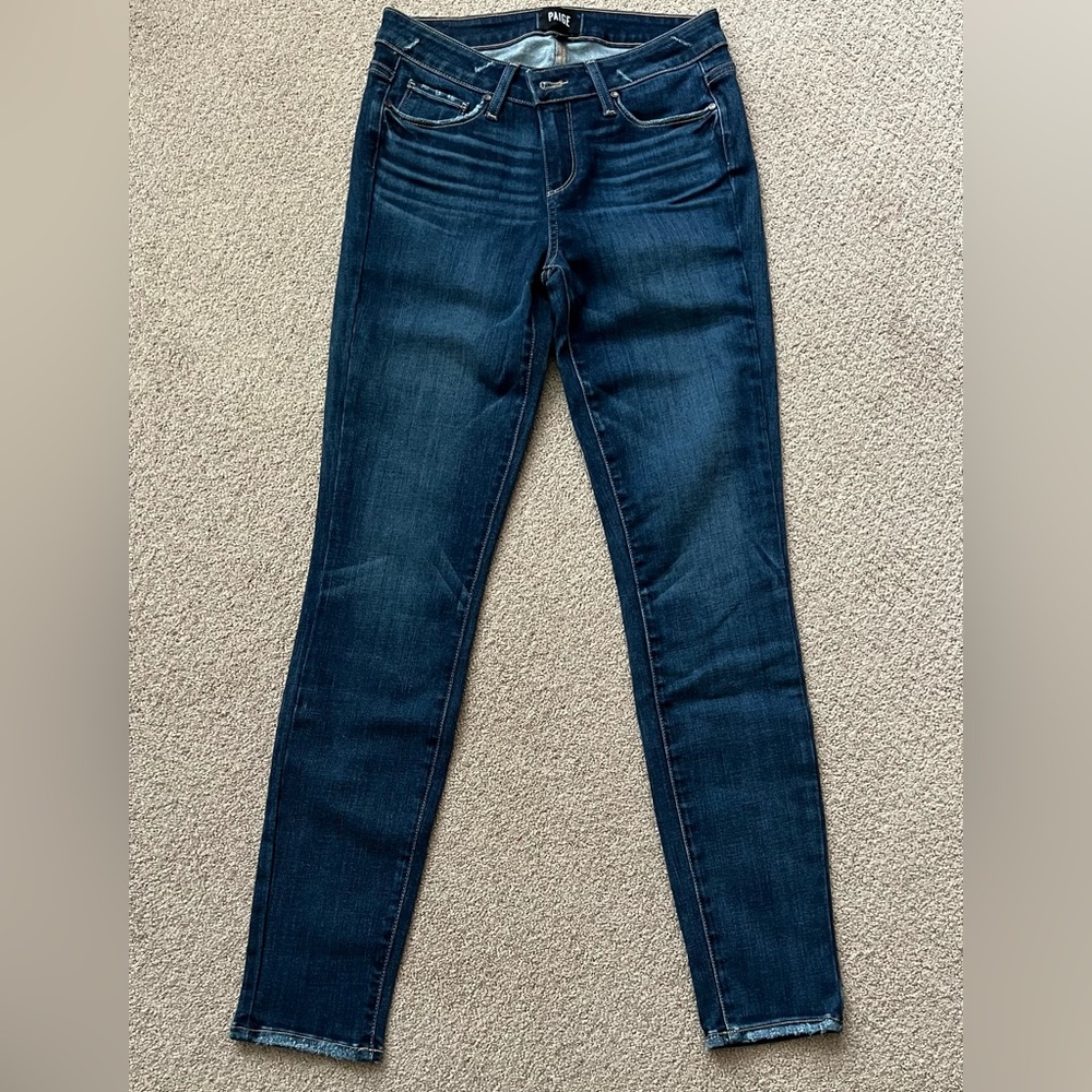 PAIGE Verdugo Ultra Skinny Jeans in Emilio (Blue) Size 28.  Inseam 31”